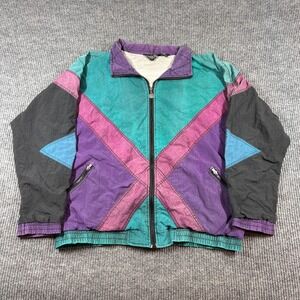Vintage Christian Dior Monsieur Jacket Men's L 90s Colorblock Windbreaker
